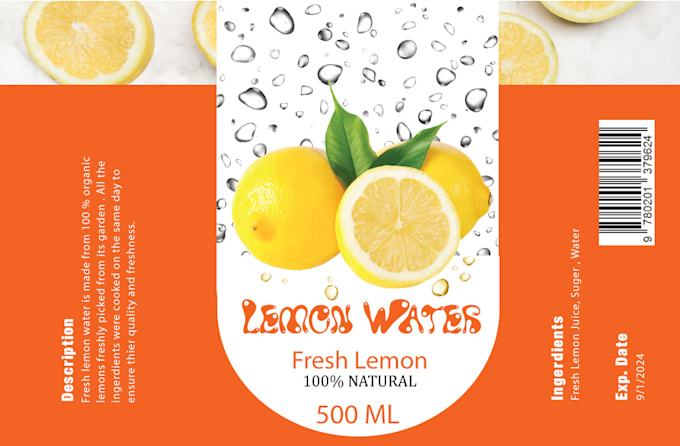 design your label design with in 24 hours
