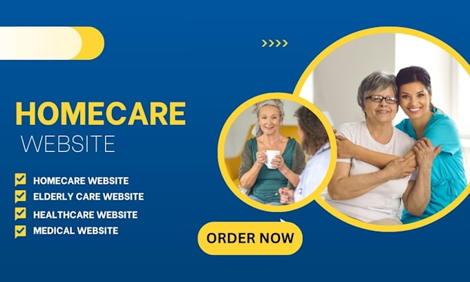 design home care website, healthcare website, elderly care, staffing website