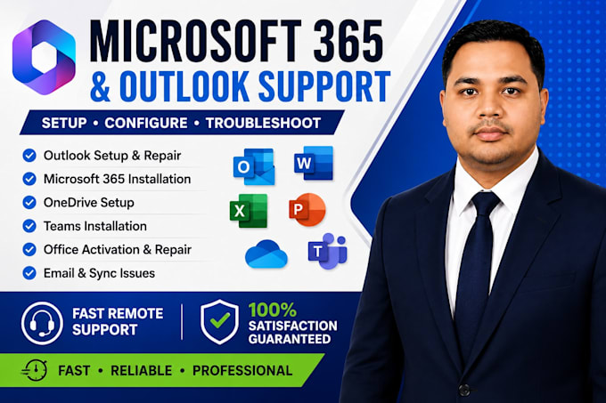 fix microsoft outlook and microsoft 365 issues remotely