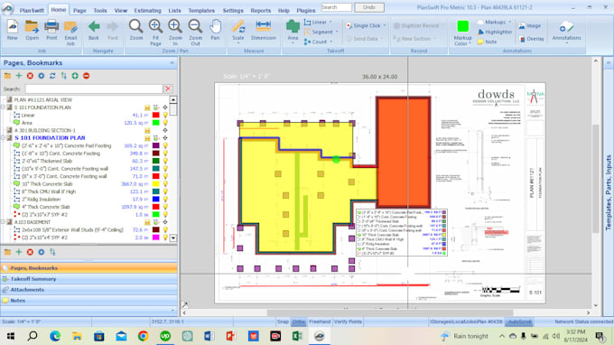 do concrete and rebar take off and cost estimation