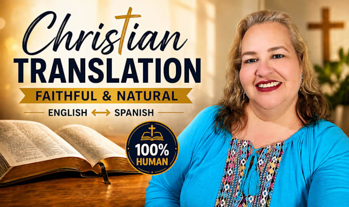 translate your christian content english to spanish, spanish to english