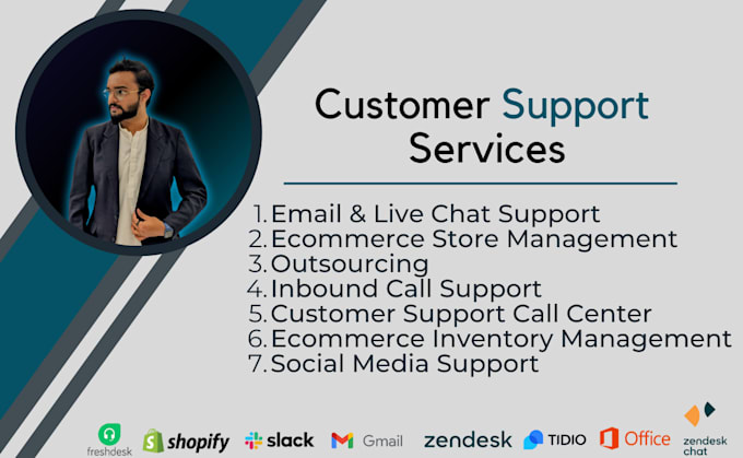 manage customer support via chat, email, calls and CRM tools