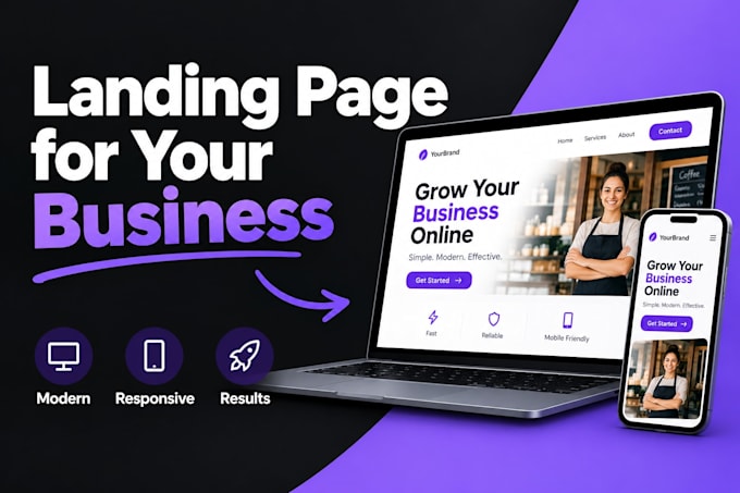 create a landing page for your business