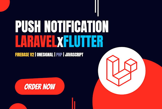 push notification integration laravel PHP javascript  flutter