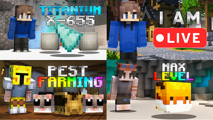 make the best hypixel skyblock thumbnail