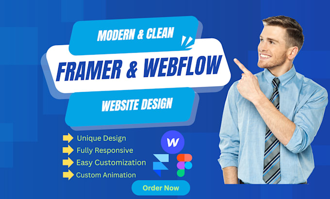 design or redesign a modern clean framer or webflow website