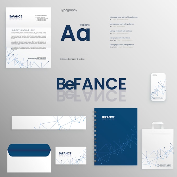 Design full brand identity custom minimalist logo modern branding kit ...