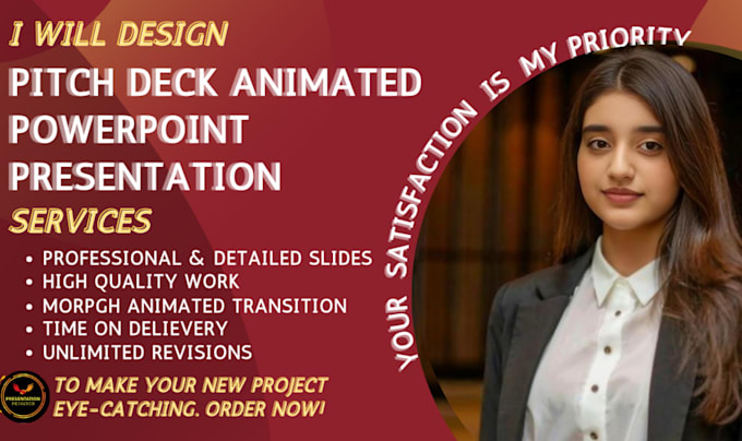design pitch deck animated powerpoint slides quickly