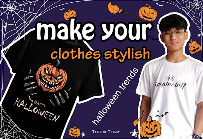 make halloween tshirt design in solid colors