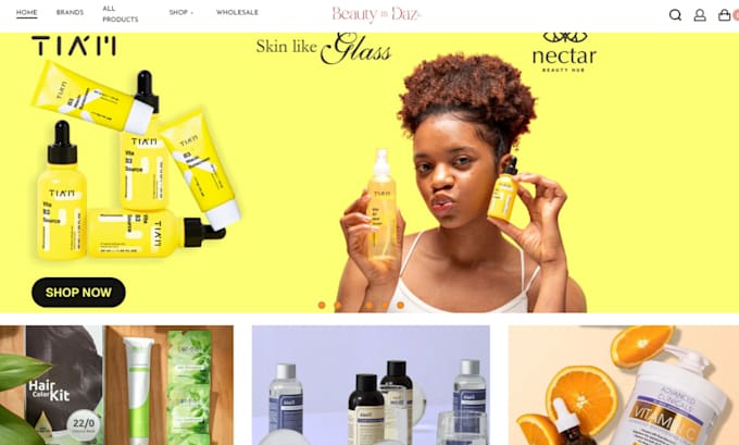 design feminine care shopify store feminine care website cosmetics website