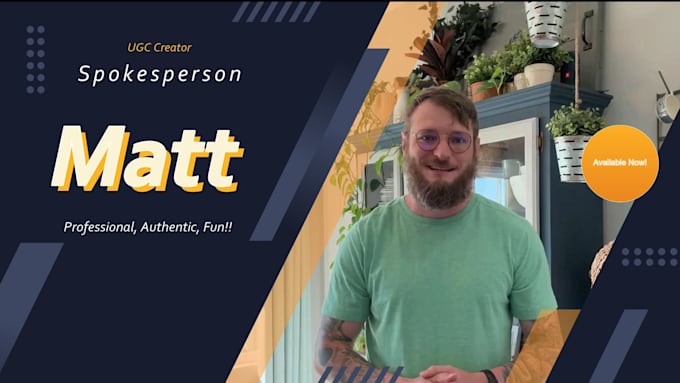 record a ugc product review or spokesperson video actor