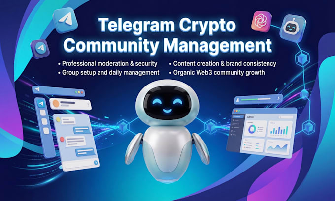telegram crypto community moderator and complete web3 growth management