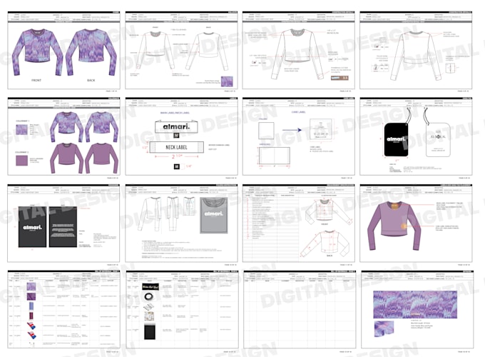 help you create tech pack for your fashion brand