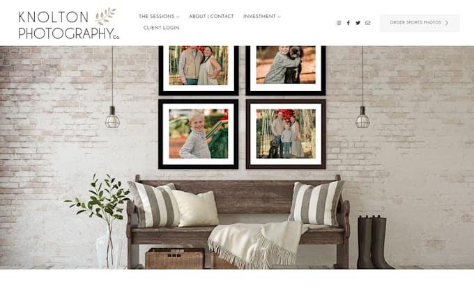 design squarespace photography portfolio, zenfolio photography website or edit