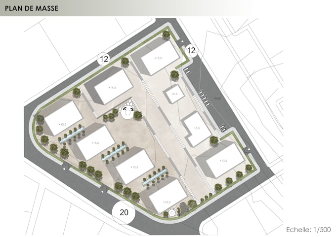 do your site plan, master plan and renders
