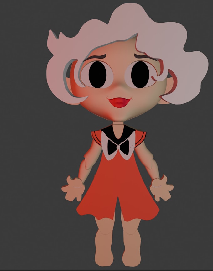 create 3d custom toy character for games and 3d print