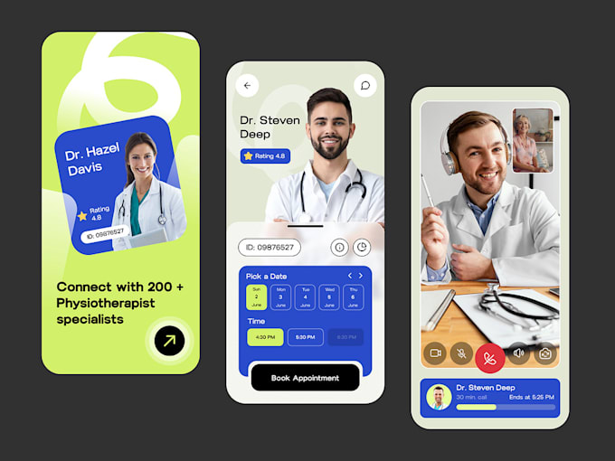 develop physiotherapy app, ai fitness app, ai pharmacy app, ai telemedicine app