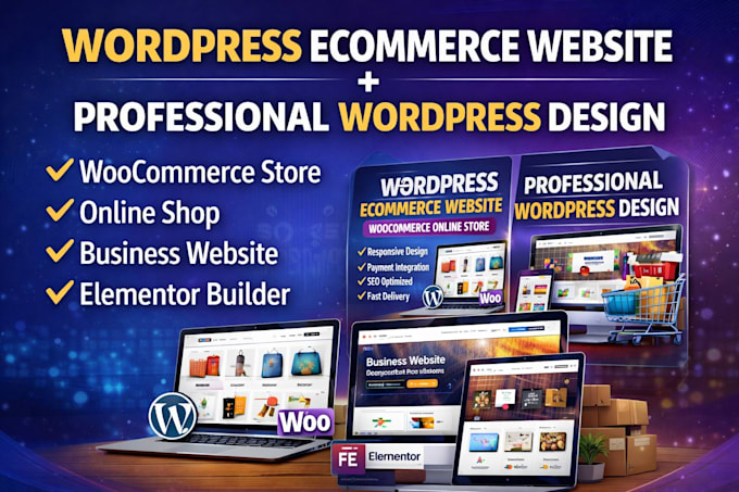 Create wordpress ecommerce website using woocommerce by Graphicdesig831 ...