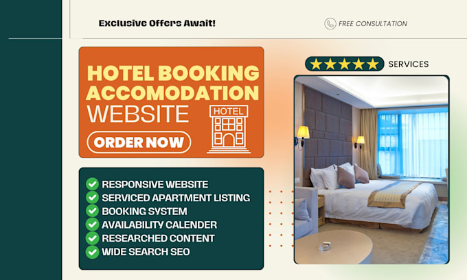 design hotel booking short term apartment airbnb rental accommodation website