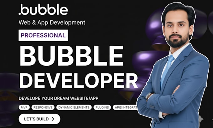 be your bubble developer, build bubble app, bubble io website
