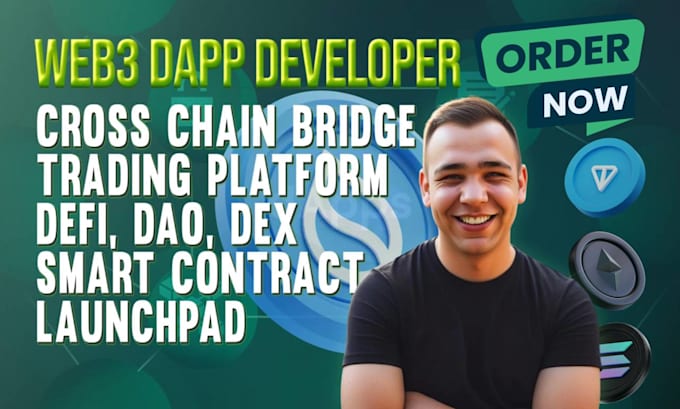 be blockchain developer for create web3 dapp, crypto game on solana ton sui evm