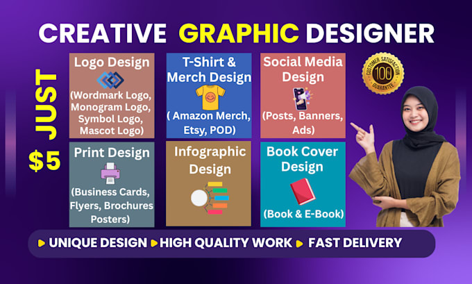 do professional graphic design and creative graphic artwork