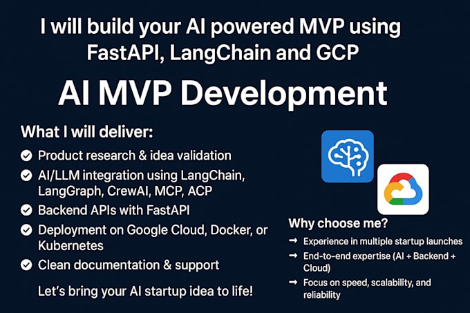 build your ai powered mvp using fastapi, langchain and gcp