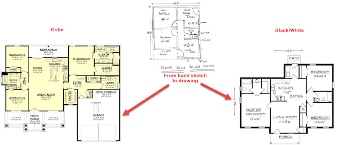 draw floor plans for real estate agents