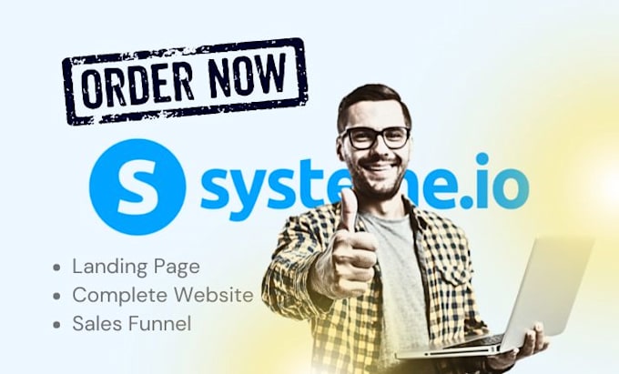 do professional sales funnel landing page on systeme io, funnel building