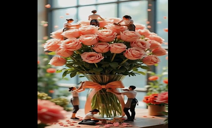 do 3d flower animation,3d flower design, plant, 3d plant , miniature ai