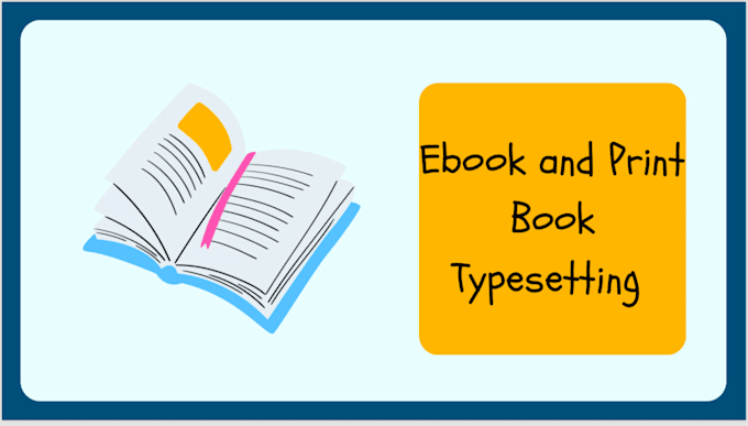 typeset your fiction book into ebook or paperback