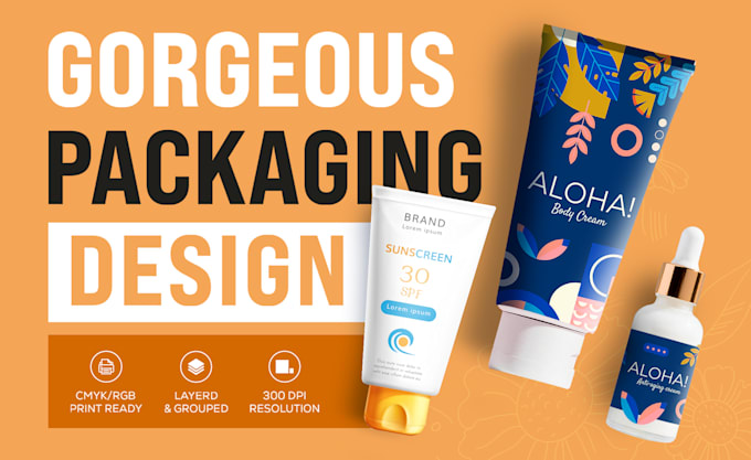 do product packaging design, label design, pouch design, packaging box design