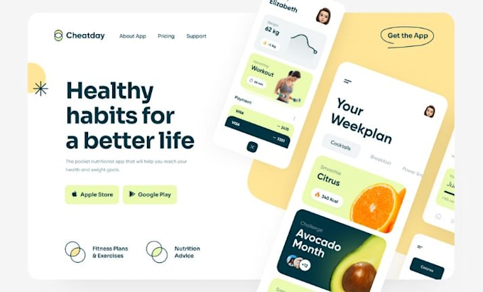 develop healthy eating app, diet app, nutrition app, meal plan app