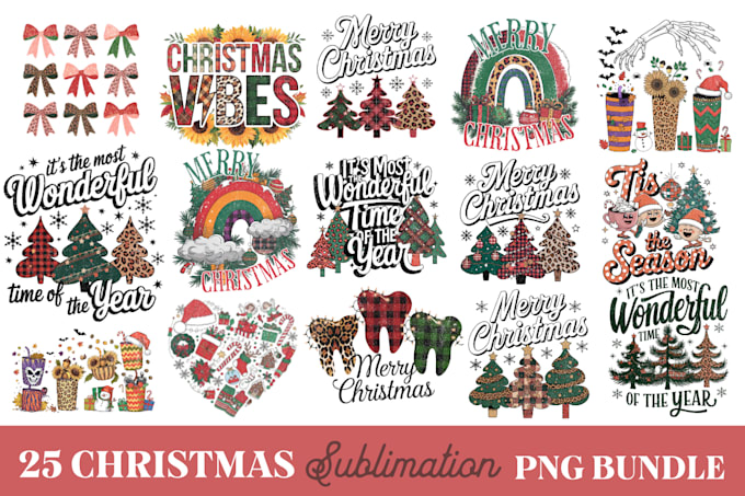 do christmas sublimation designs for your etsy shop