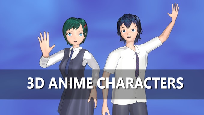 make a 3d anime character model