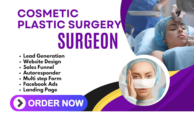 setup high converting plastic surgery facebook ad design plastic surgery website