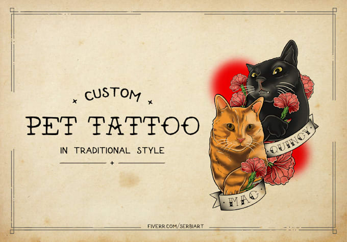 create stunning pet tattoo design