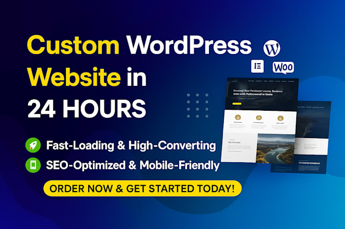 design a fast, mobile friendly and modern wordpress website