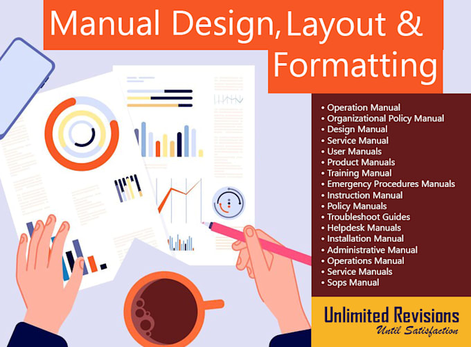 Design, format and layout manuals by Nida_gold | Fiverr