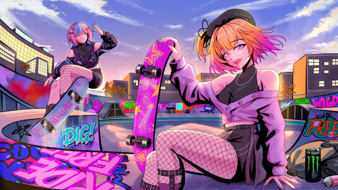 draw anime art for anime pfp, oc art, and fanart