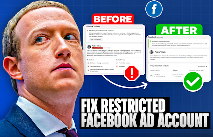 be your meta expert and fix restricted ad accounts