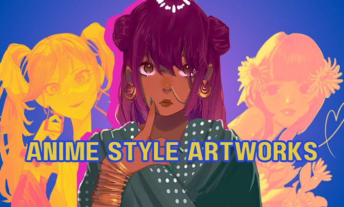 draw anime character illustrations