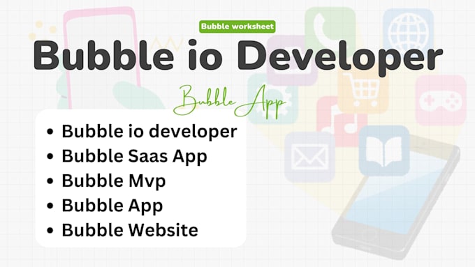 bubble io developer, buuble crm, bubble saas app, bubble mvp, flutterflow, adalo