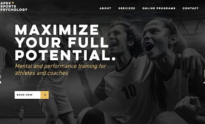 create stunning sports website gym website functional website using wordpress