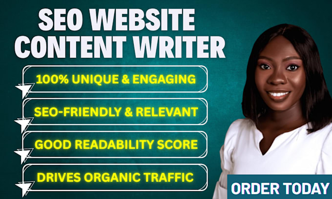 be your SEO website content writer, article and blog writer
