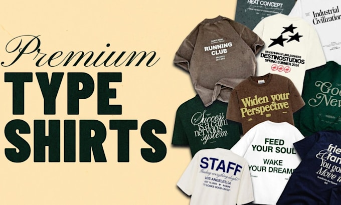 design clean luxury typography tees that elevate your brand