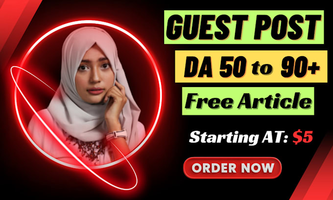 provide high da guest post and free unique article with seo dofollow backlinks