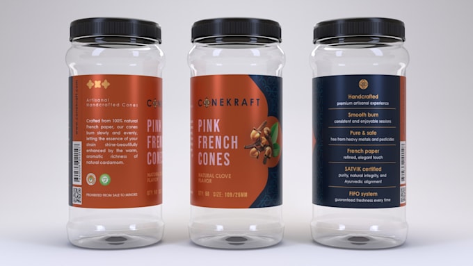 design premium product packaging and label for your brand