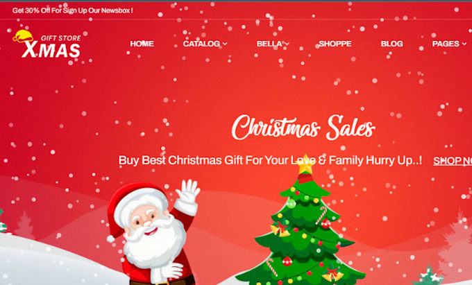 design christmas shopify halloween store black friday website dropshipping store