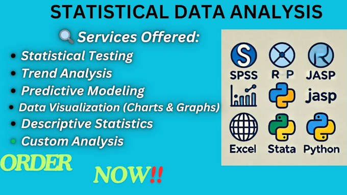 do data analysis with spss,r,jasp,excel,stata and python
